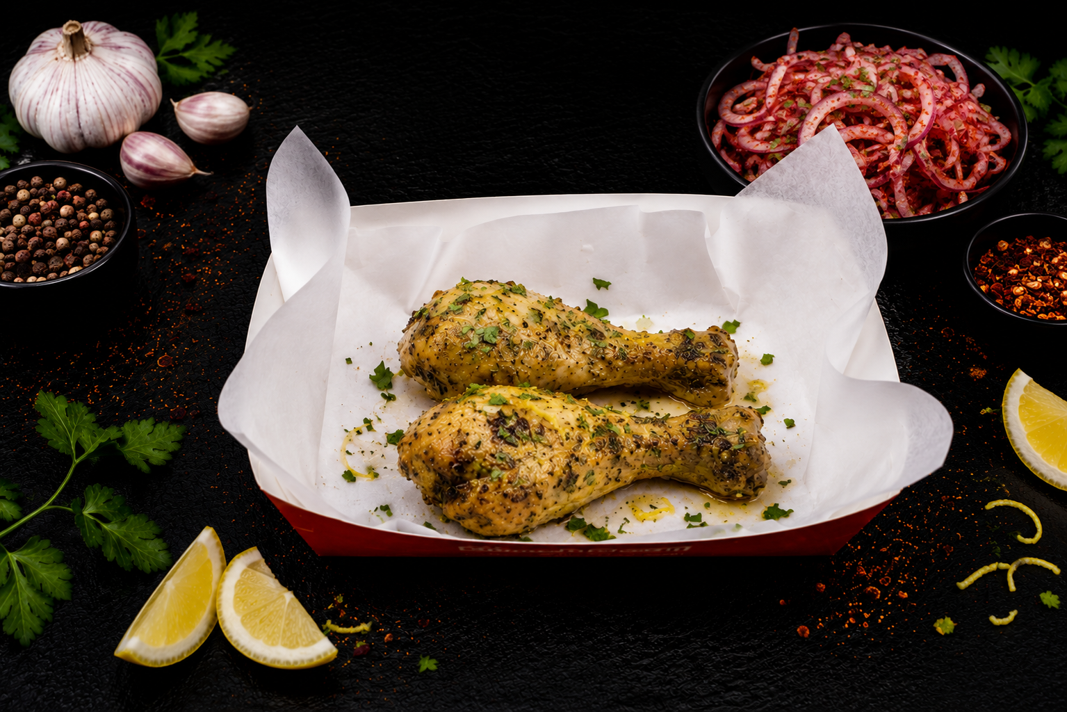 Lemon Herb Grilled Legs